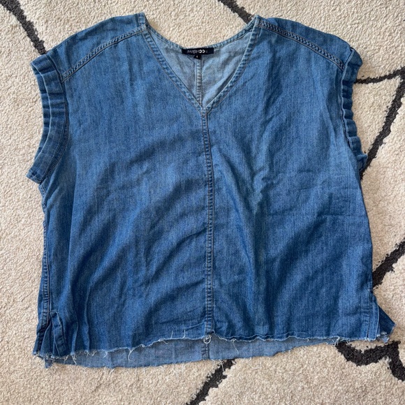 Denim Blue Women's Top - Picture 2 of 5
